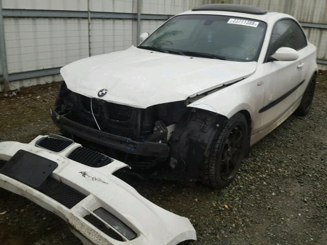 WBAUP93508VF47843 - 2008 BMW 128 I WHITE photo 2