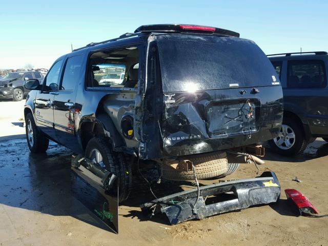 1GNSCJE03BR391813 - 2011 CHEVROLET SUBURBAN C BLACK photo 3