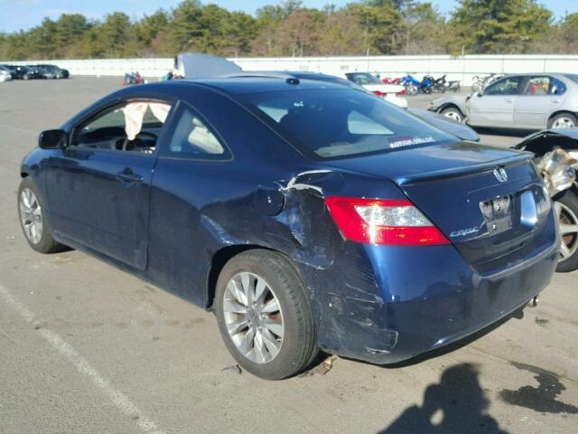2HGFG12939H507220 - 2009 HONDA CIVIC EXL 蓝色 照片 3