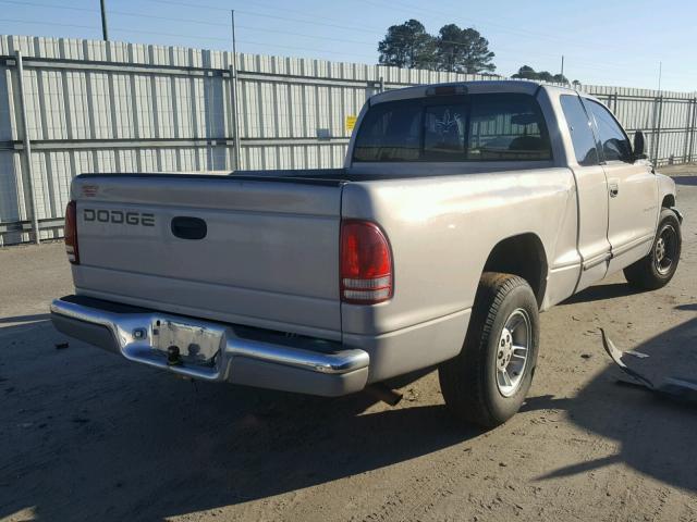 1B7GL22X6YS783238 - 2000 DODGE DAKOTA GRAY photo 4