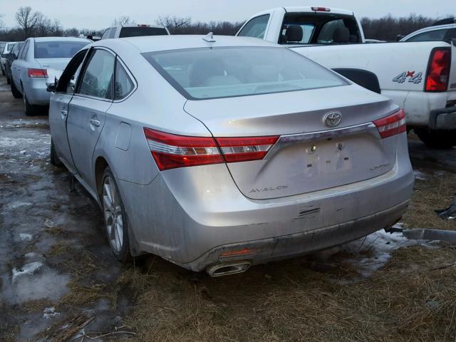4T1BK1EB4EU093183 - 2014 TOYOTA AVALON BAS SILVER photo 3