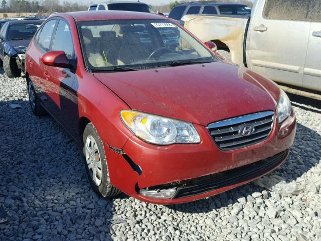 KMHDU46D29U758950 - 2009 HYUNDAI ELANTRA GL RED photo 1