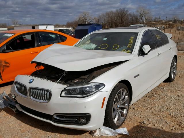 WBA5B3C58ED539794 - 2014 BMW 535 XI Biały zdjęcie 2