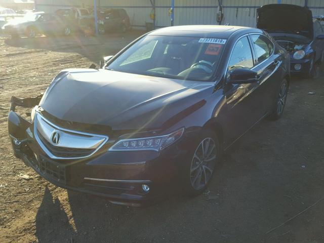 19UUB3F70GA001172 - 2016 ACURA TLX ADVANC BLACK photo 2