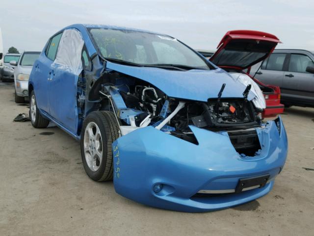 1N4AZ0CP1DC414370 - 2013 NISSAN LEAF S BLUE photo 1