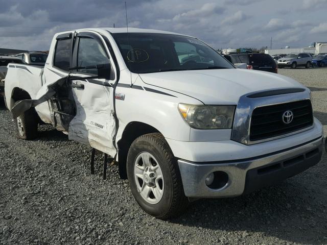 5TFRV54118X039997 - 2008 TOYOTA TUNDRA DOU WHITE photo 1