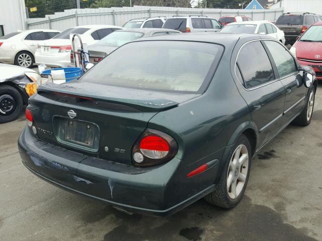 JN1CA31D8YT531358 - 2000 NISSAN MAXIMA GLE GREEN photo 4