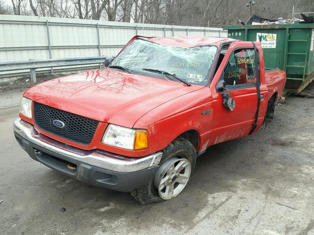 1FTYR15E23PB48875 - 2003 FORD RANGER SUP RED photo 2