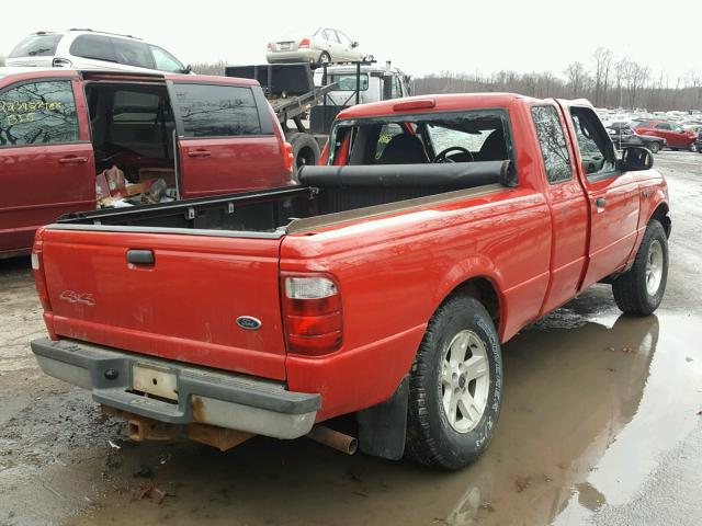 1FTYR15E23PB48875 - 2003 FORD RANGER SUP RED photo 4