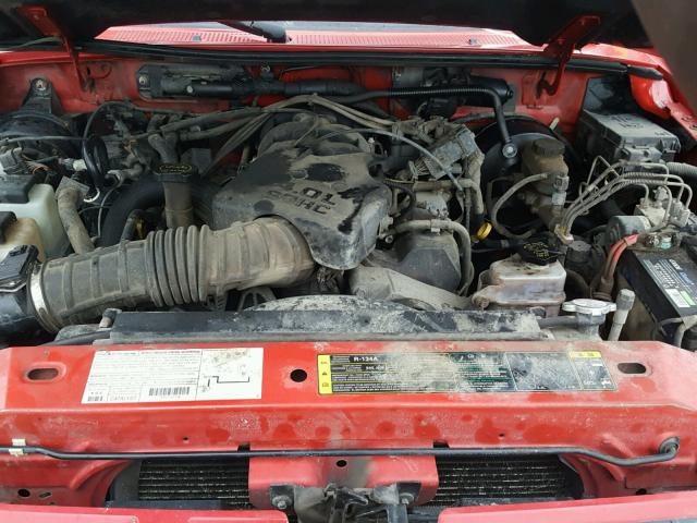 1FTYR15E23PB48875 - 2003 FORD RANGER SUP RED photo 7