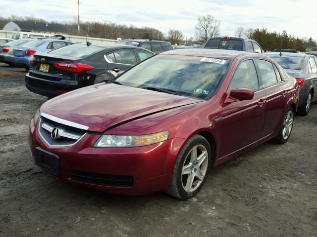 19UUA66266A067622 - 2006 ACURA 3.2TL BURGUNDY photo 2