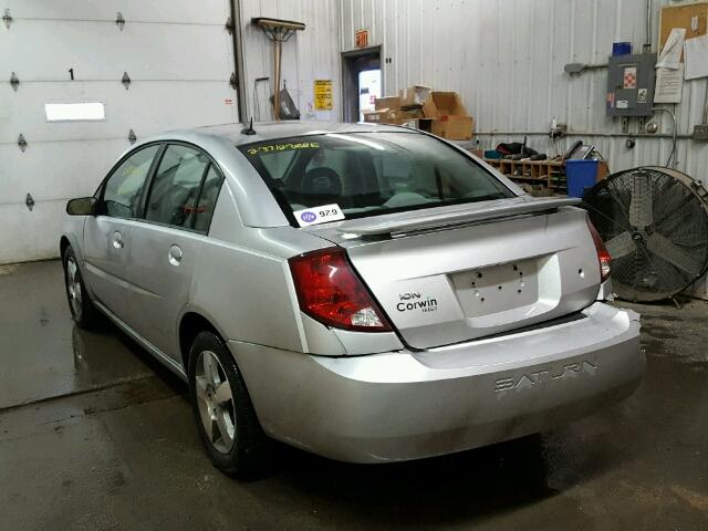 1G8AL55F97Z114729 - 2007 SATURN ION LEVEL SILVER photo 3