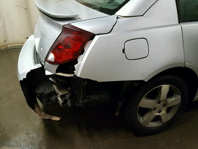 1G8AL55F97Z114729 - 2007 SATURN ION LEVEL SILVER photo 9