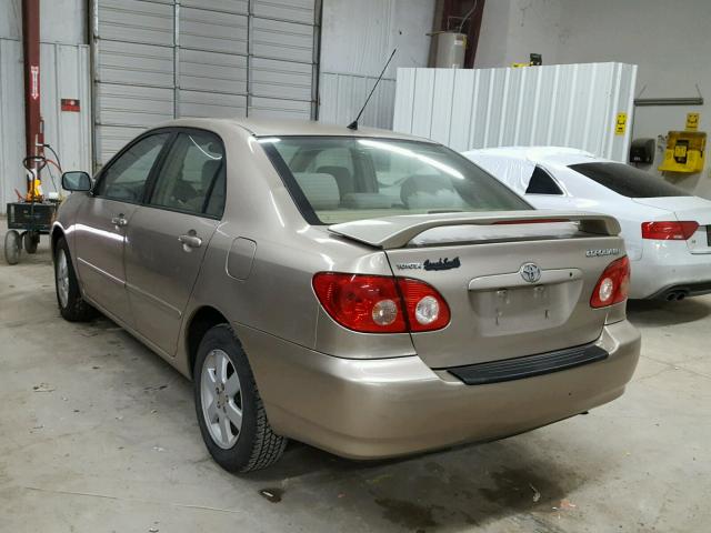 1NXBR30E65Z463882 - 2005 TOYOTA COROLLA CE GOLD photo 3