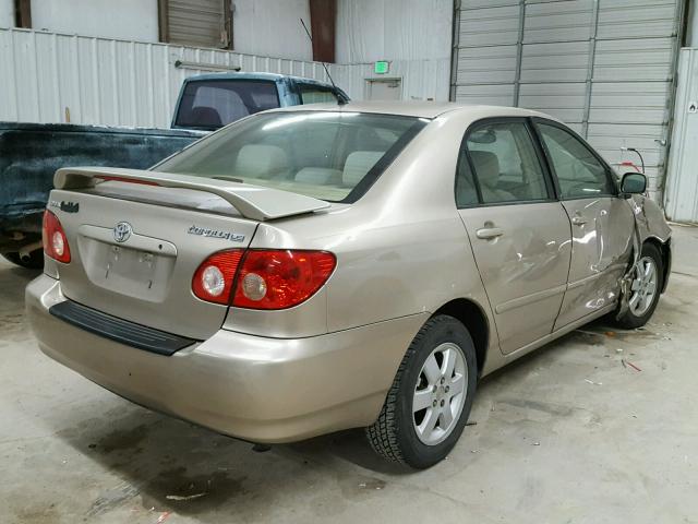 1NXBR30E65Z463882 - 2005 TOYOTA COROLLA CE GOLD photo 4