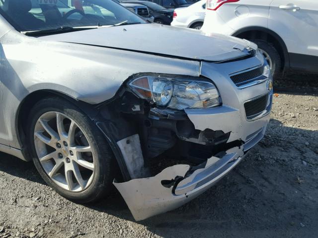 1G1ZE5E16BF356405 - 2011 CHEVROLET MALIBU LTZ SILVER photo 10