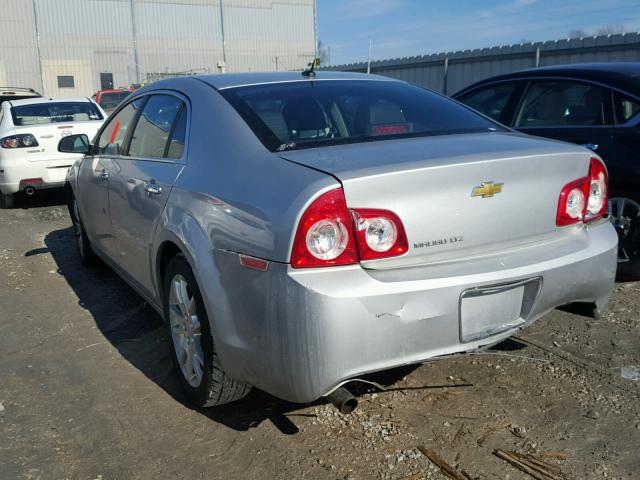 1G1ZE5E16BF356405 - 2011 CHEVROLET MALIBU LTZ SILVER photo 3