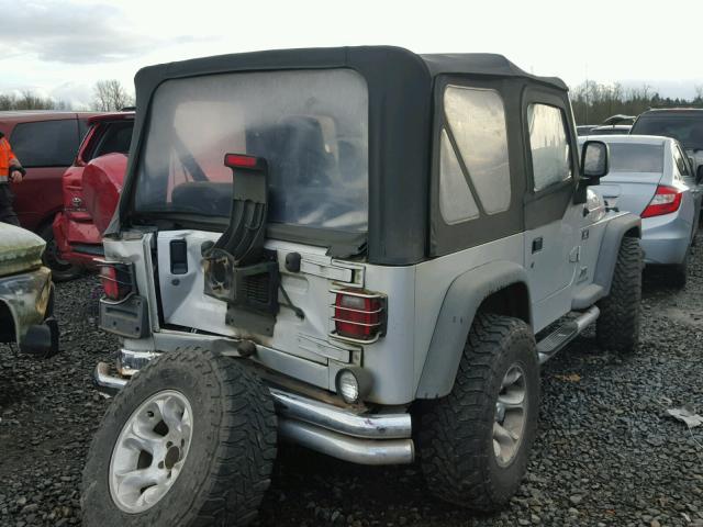 1J4FA39SX4P713167 - 2004 JEEP WRANGLER X SILVER photo 4