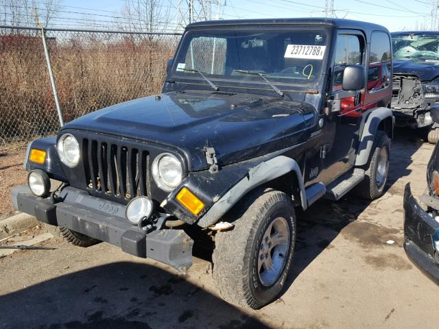 1J4FA49S86P746628 - 2006 JEEP WRANGLER / BLACK photo 2