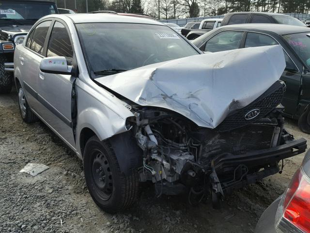 KNADE123X76225837 - 2007 KIA RIO BASE SILVER photo 1