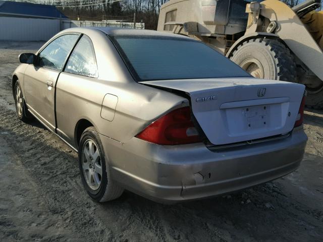 1HGEM22913L059614 - 2003 HONDA CIVIC EX თაფლისფერი ფოტო 3