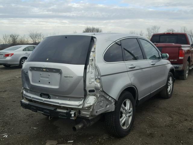 5J6RE4H72AL038129 - 2010 HONDA CR-V EXL SILVER photo 4