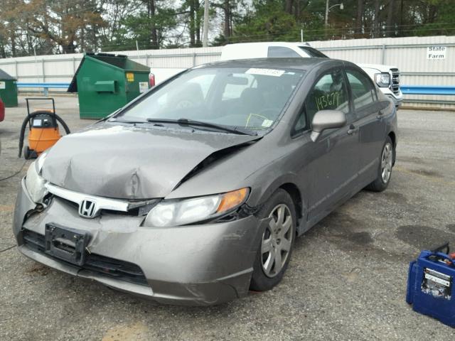 1HGFA16578L044735 - 2008 HONDA CIVIC LX BROWN photo 2