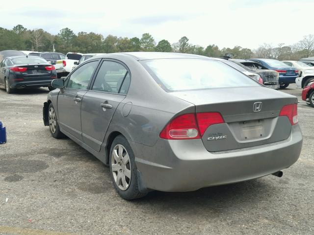 1HGFA16578L044735 - 2008 HONDA CIVIC LX BROWN photo 3