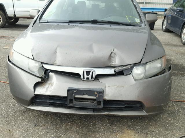 1HGFA16578L044735 - 2008 HONDA CIVIC LX BROWN photo 9