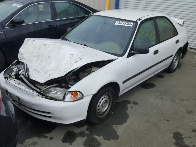 1HGEG8644RL029766 - 1994 HONDA CIVIC DX WHITE photo 2