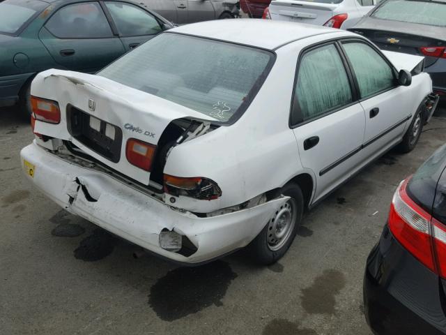 1HGEG8644RL029766 - 1994 HONDA CIVIC DX WHITE photo 4