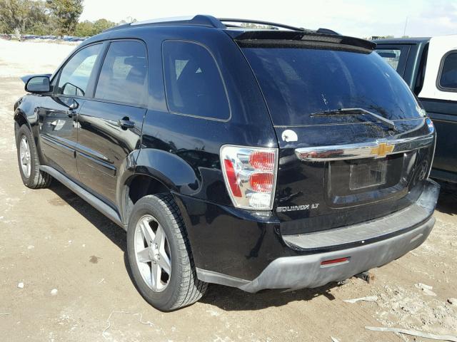 2CNDL63F866023937 - 2006 CHEVROLET EQUINOX LT BLACK photo 3