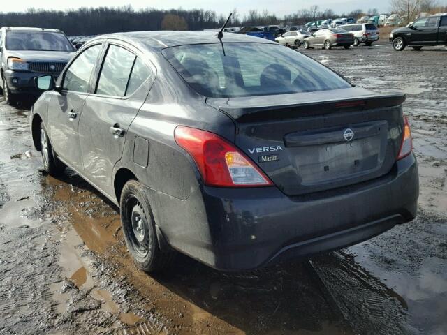 3N1CN7AP4GL910348 - 2016 NISSAN VERSA S BLACK photo 3