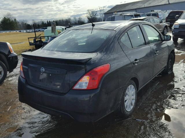 3N1CN7AP4GL910348 - 2016 NISSAN VERSA S BLACK photo 4