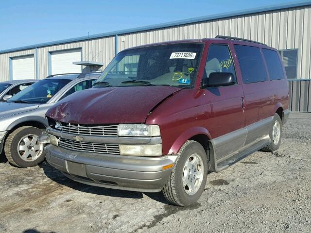 1GNEL19X45B106215 - 2005 CHEVROLET ASTRO MAROON photo 2