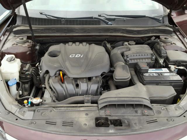 5XXGN4A78DG142085 - 2013 KIA OPTIMA EX BURGUNDY photo 7