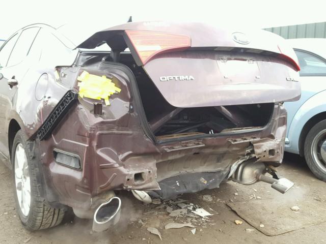 5XXGN4A78DG142085 - 2013 KIA OPTIMA EX BURGUNDY photo 9