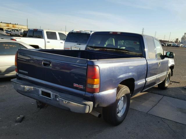 2GTEC19T511152717 - 2001 GMC NEW SIERRA BLUE photo 4