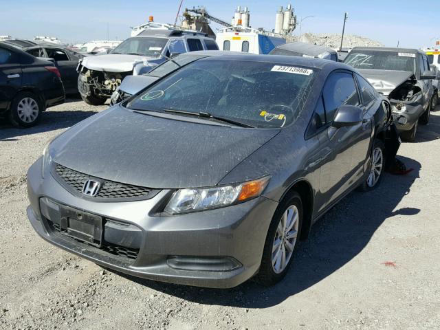 2HGFG3B92CH517787 - 2012 HONDA CIVIC EXL ნაცრისფერი ფოტო 2