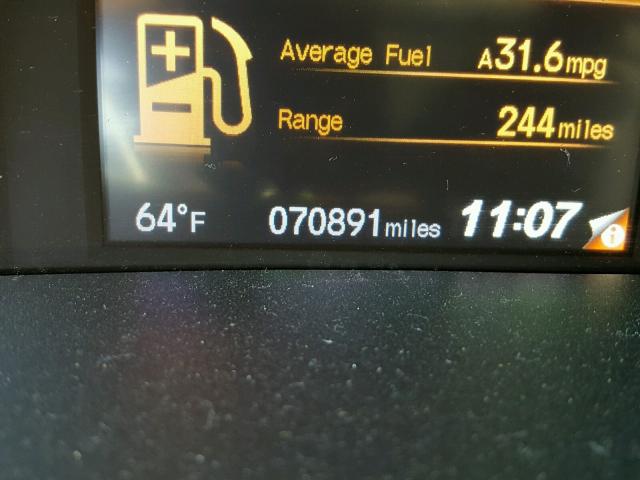 2HGFG3B92CH517787 - 2012 HONDA CIVIC EXL ნაცრისფერი ფოტო 8