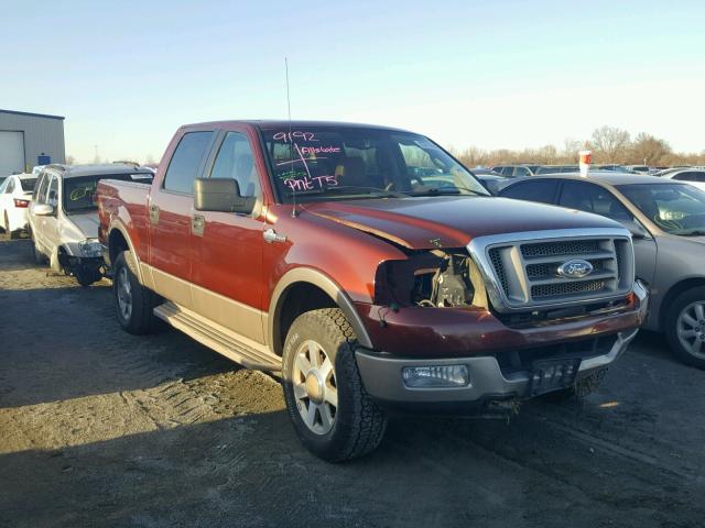 1FTPW14505KE62837 - 2005 FORD F150 SUPER BURGUNDY photo 1