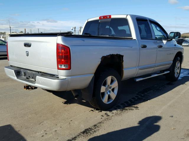 1D7HU18NX4S517612 - 2004 DODGE RAM 1500 S SILVER photo 4