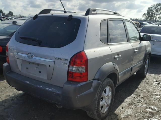 KM8JN12D25U087651 - 2005 HYUNDAI TUCSON GLS SILVER photo 4