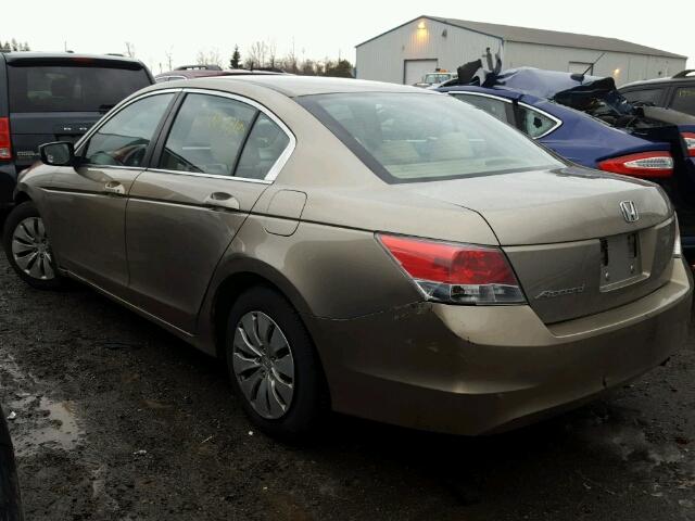 1HGCP26358A814657 - 2008 HONDA ACCORD LX BEIGE photo 3