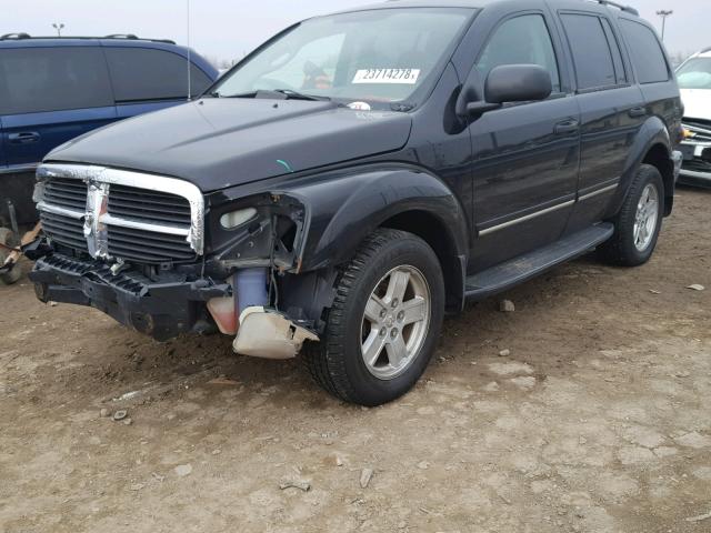 1D4HB58266F121401 - 2006 DODGE DURANGO LI BLACK photo 2