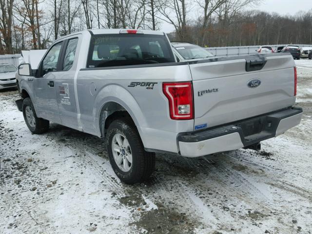 1FTEX1EP5HFC74364 - 2017 FORD F150 SUPER SILVER photo 3