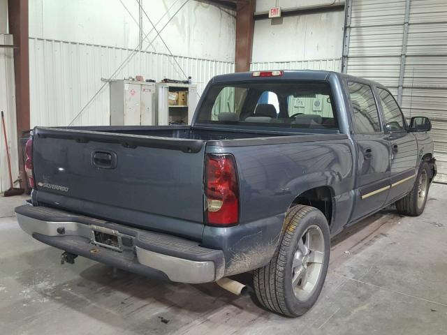 2GCEC13V361322445 - 2006 CHEVROLET SILVERADO BLUE photo 4