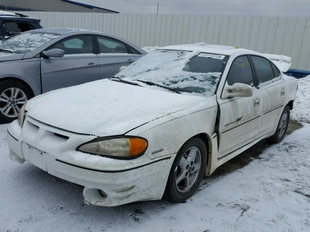 1G2NW52E31C230467 - 2001 PONTIAC GRAND AM G WHITE photo 2