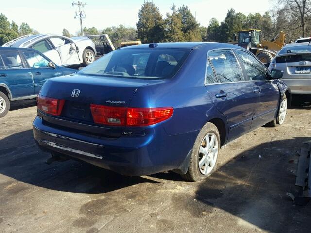 1HGCM665X5A066338 - 2005 HONDA ACCORD EX BLUE photo 4