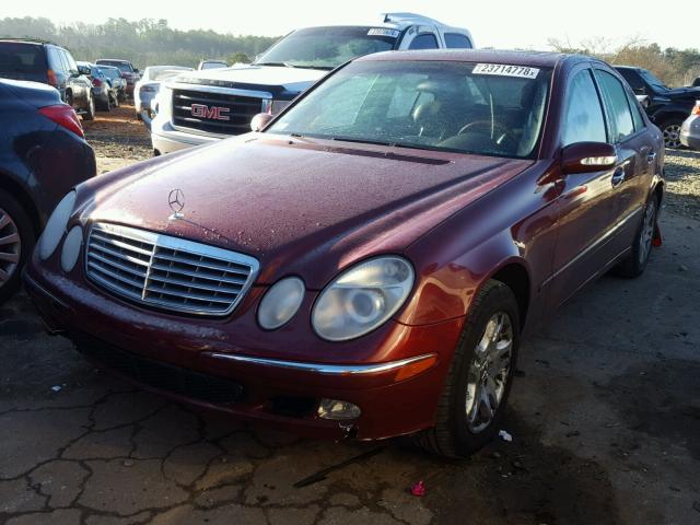 WDBUF65J75A658225 - 2005 MERCEDES-BENZ E 320 RED photo 2